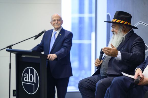 Mark Leibler and Senator Patrick Dodson at ABL