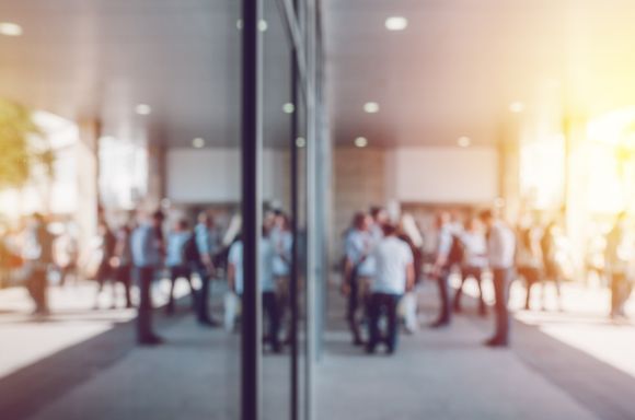 Abstract blur business meeting
