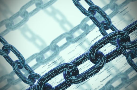 Blockchain many chains concept