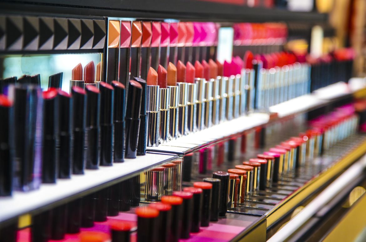 Lipstick on shelf