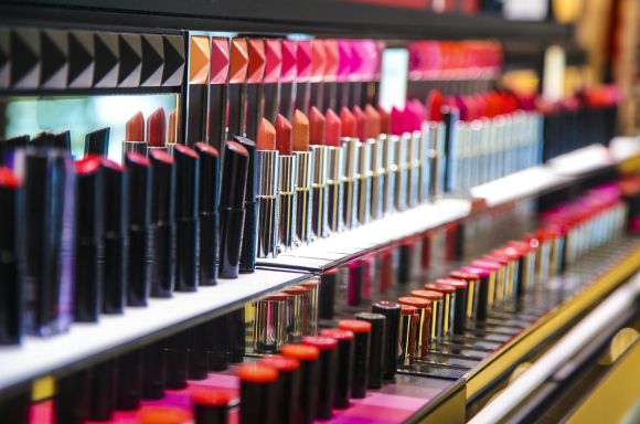 Lipstick on shelf