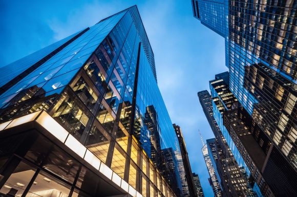 Office buildings in the city