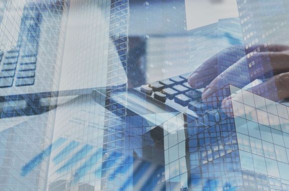 Financial banner background for business, finance and investment