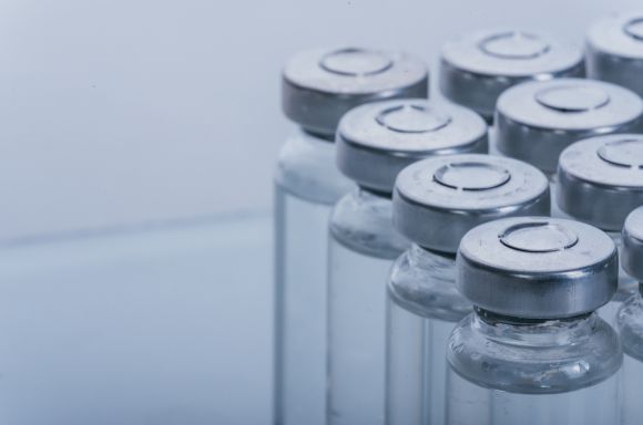 Glass medical ampoule vial for injection