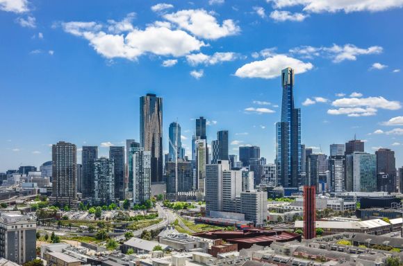 View of the Melbourne cityscape