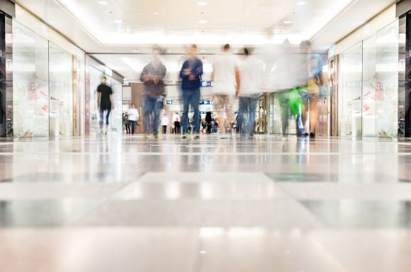 Blurred shopping