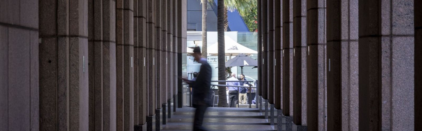 AOR walking Chifley entrance 26