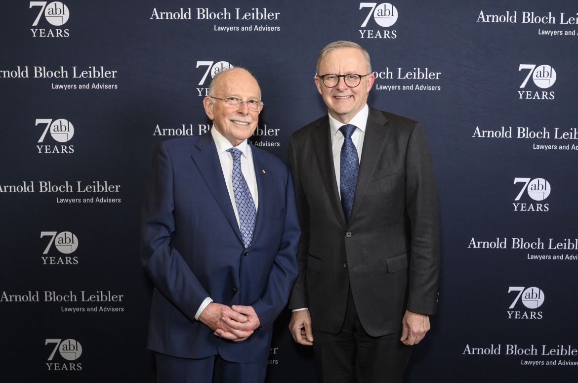 Mark Leibler and politician Anthony Albanese
