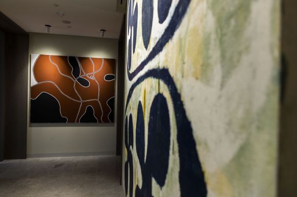 Paintings in ABL Sydney hallway