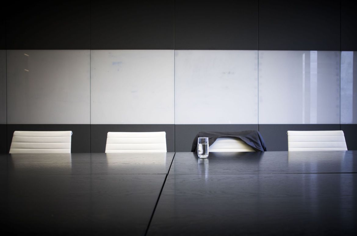 Boardroom chairs front on