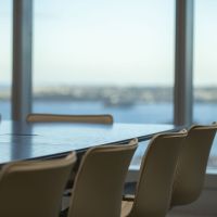 Boardroom chairs in front of window 2
