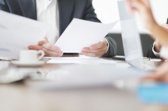 Business meeting in office