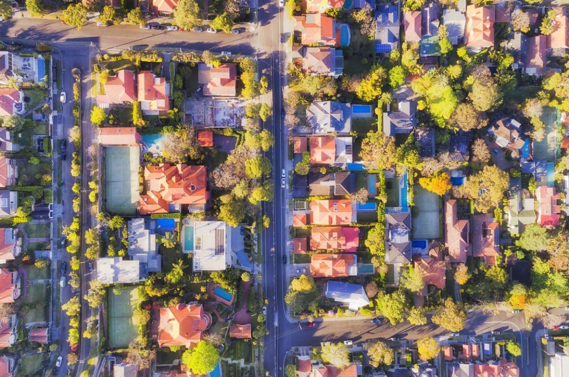 Houses from above