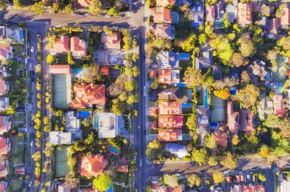 Houses from above