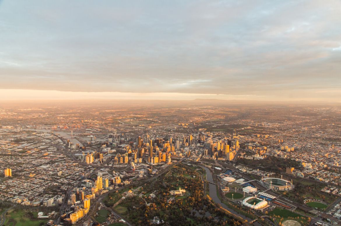 Melbourne birds eye view