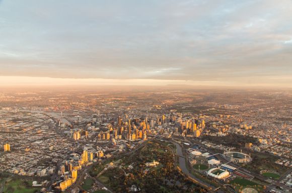 Melbourne birds eye view
