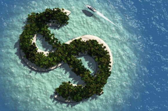 Offshore tax dollar sign