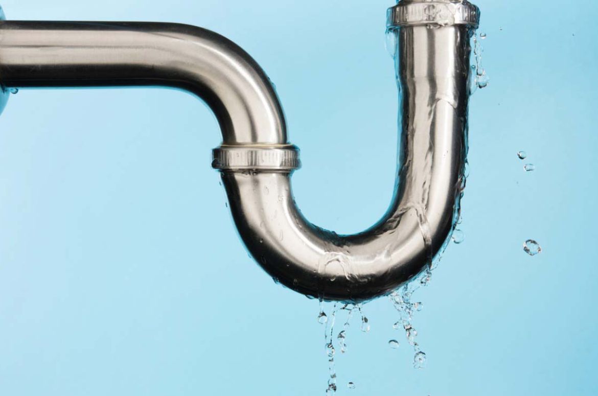 Pipe on blue background