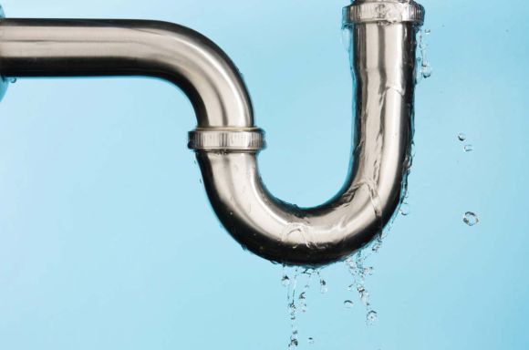 Pipe on blue background