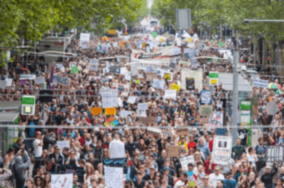 Protest in Melbourne
