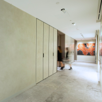 Sydney office walkway with blurred woman walking 5 Edited