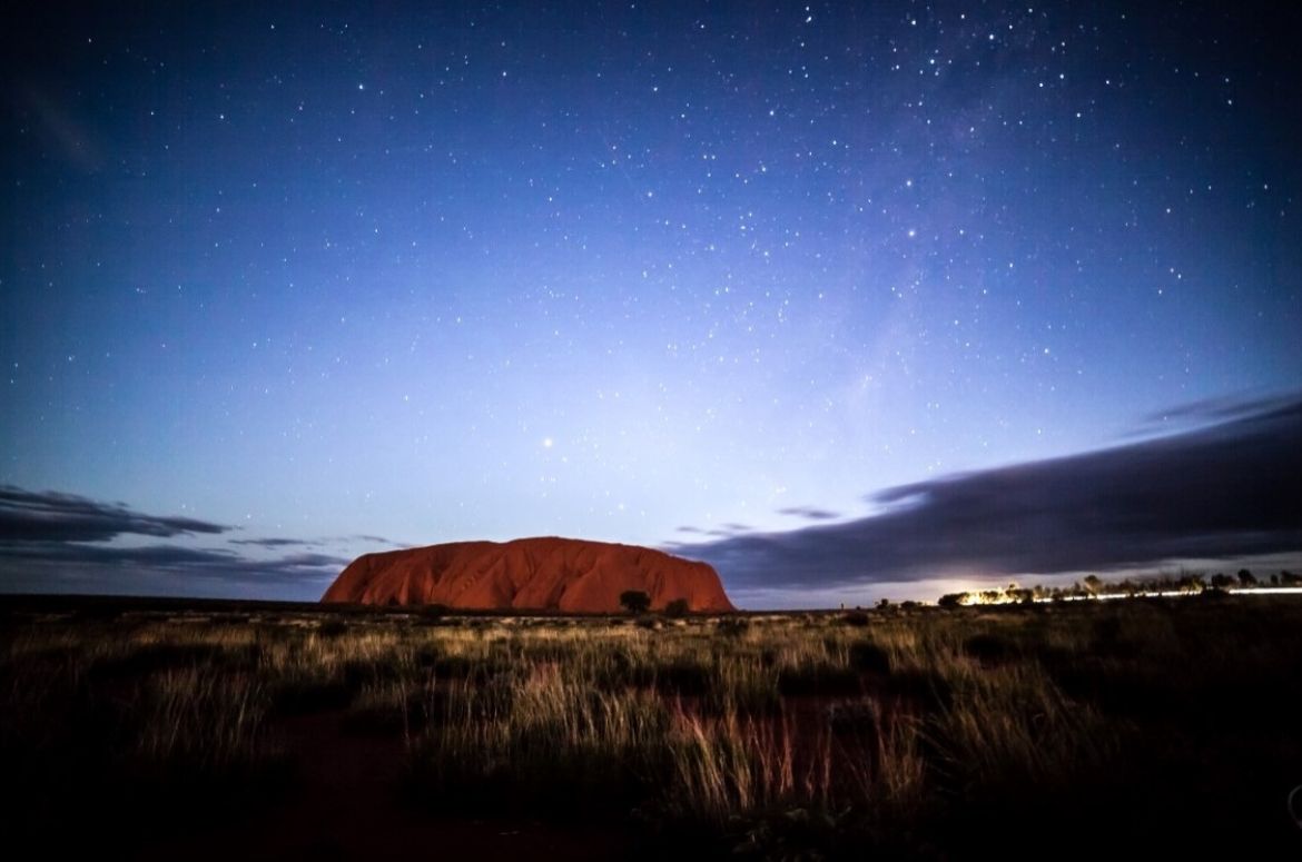 Uluru at night 