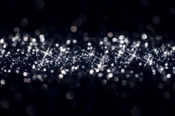 White glitter black background