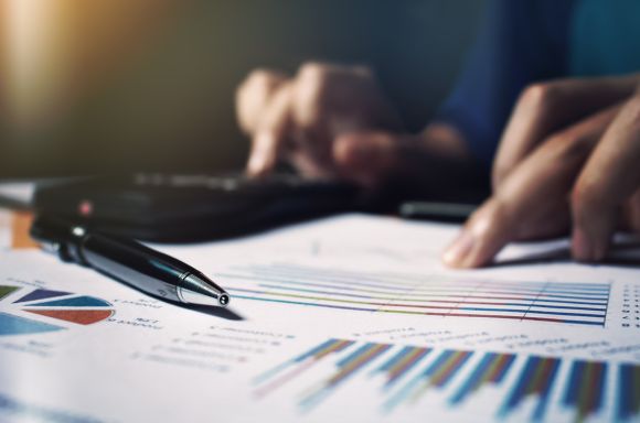 Woman closeup finance