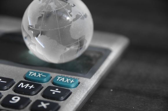 globe on calculator